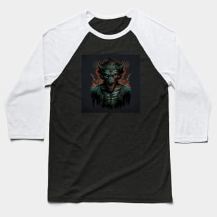 Horror Werewolf Baseball T-Shirt